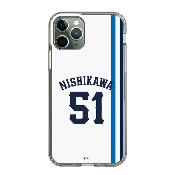 スリムプロテクションケース［ 埼玉西武ライオンズ- #51 NISHIKAWA - ホーム ］