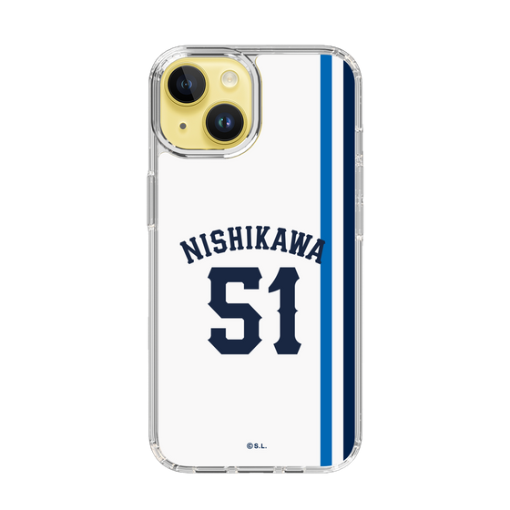 スリムプロテクションケース［ 埼玉西武ライオンズ- #51 NISHIKAWA - ホーム ］
