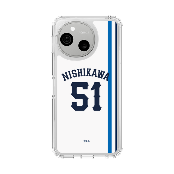 スリムプロテクションケース［ 埼玉西武ライオンズ- #51 NISHIKAWA - ホーム ］