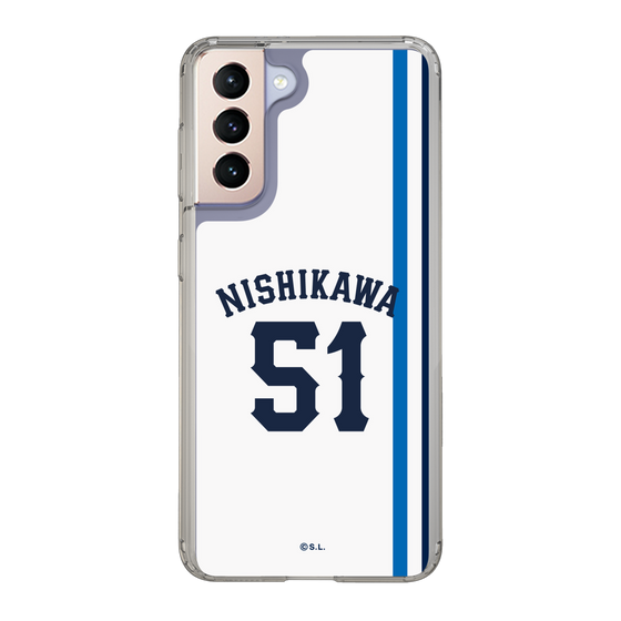 スリムプロテクションケース［ 埼玉西武ライオンズ- #51 NISHIKAWA - ホーム ］