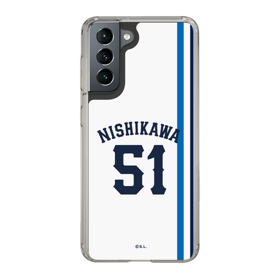 スリムプロテクションケース［ 埼玉西武ライオンズ- #51 NISHIKAWA - ホーム ］