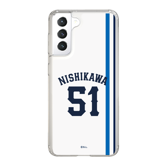スリムプロテクションケース［ 埼玉西武ライオンズ- #51 NISHIKAWA - ホーム ］