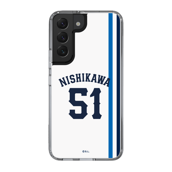 スリムプロテクションケース［ 埼玉西武ライオンズ- #51 NISHIKAWA - ホーム ］