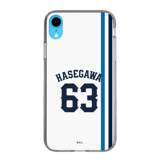 スリムプロテクションケース［ 埼玉西武ライオンズ- #63 HASEGAWA - ホーム ］