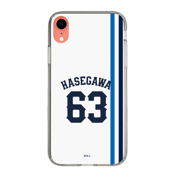 スリムプロテクションケース［ 埼玉西武ライオンズ- #63 HASEGAWA - ホーム ］