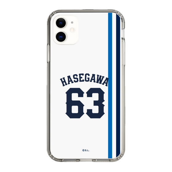スリムプロテクションケース［ 埼玉西武ライオンズ- #63 HASEGAWA - ホーム ］