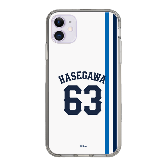 スリムプロテクションケース［ 埼玉西武ライオンズ- #63 HASEGAWA - ホーム ］