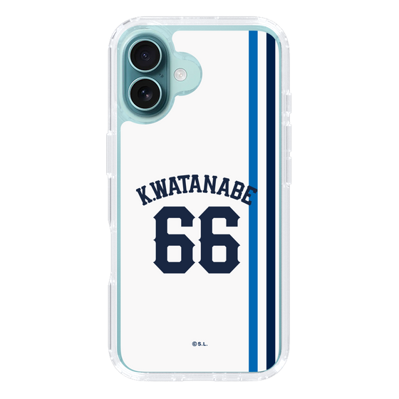 スリムプロテクションケース［ 埼玉西武ライオンズ- #66 WATANABE - ホーム ］
