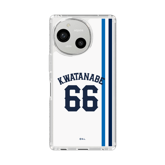 スリムプロテクションケース［ 埼玉西武ライオンズ- #66 WATANABE - ホーム ］