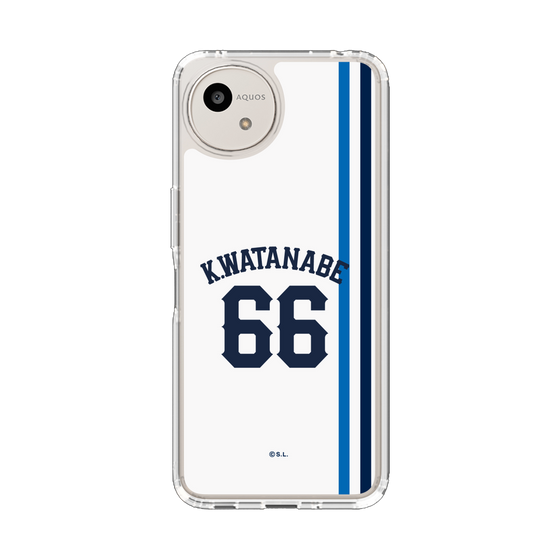 スリムプロテクションケース［ 埼玉西武ライオンズ- #66 WATANABE - ホーム ］