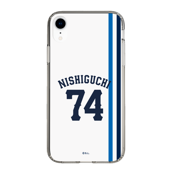 スリムプロテクションケース［ 埼玉西武ライオンズ- #74 NISHIGUCHI - ホーム ］