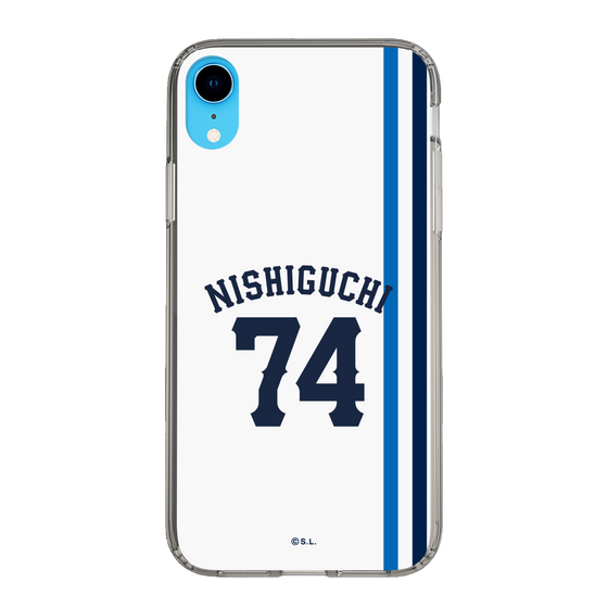 スリムプロテクションケース［ 埼玉西武ライオンズ- #74 NISHIGUCHI - ホーム ］