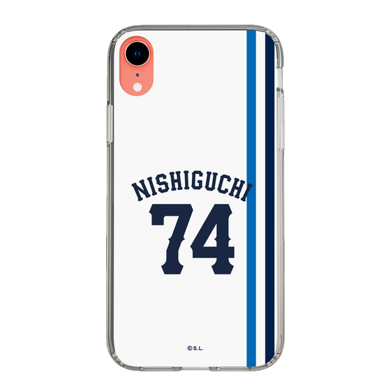 スリムプロテクションケース［ 埼玉西武ライオンズ- #74 NISHIGUCHI - ホーム ］