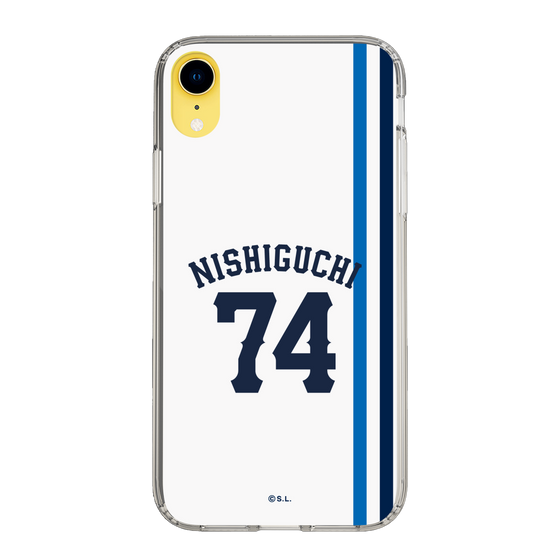 スリムプロテクションケース［ 埼玉西武ライオンズ- #74 NISHIGUCHI - ホーム ］