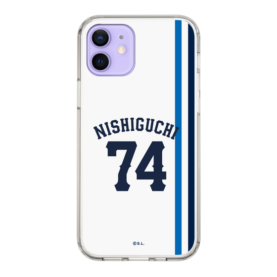 スリムプロテクションケース［ 埼玉西武ライオンズ- #74 NISHIGUCHI - ホーム ］