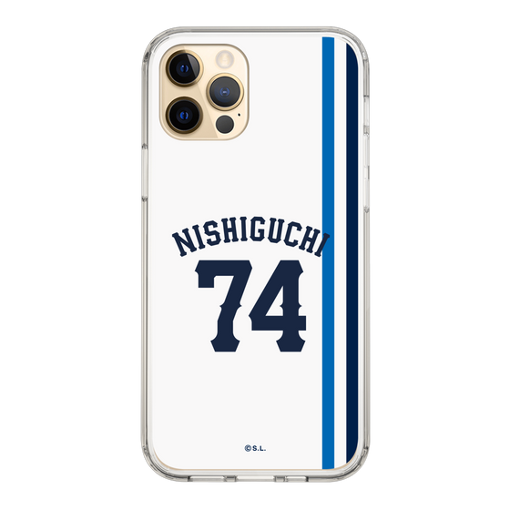 スリムプロテクションケース［ 埼玉西武ライオンズ- #74 NISHIGUCHI - ホーム ］
