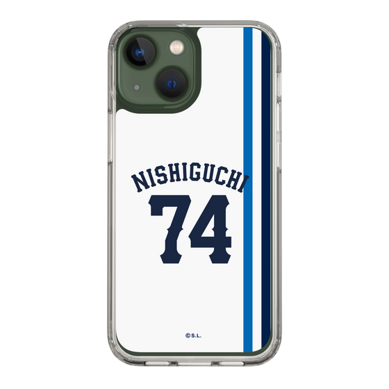 スリムプロテクションケース［ 埼玉西武ライオンズ- #74 NISHIGUCHI - ホーム ］