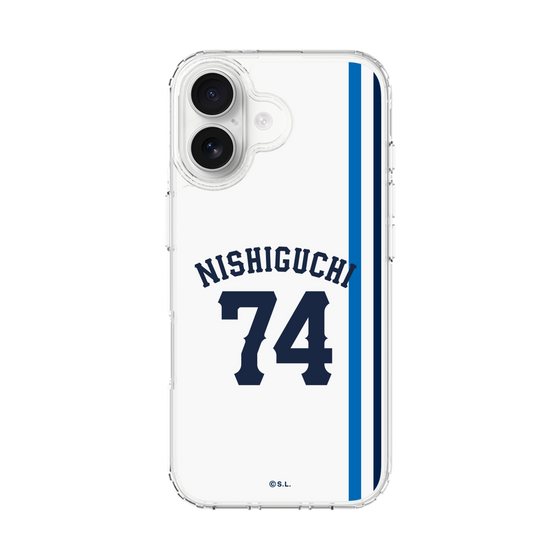 スリムプロテクションケース［ 埼玉西武ライオンズ- #74 NISHIGUCHI - ホーム ］