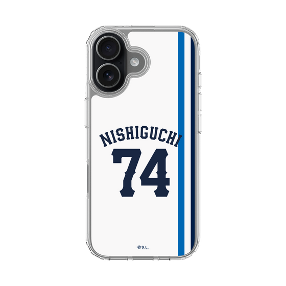 スリムプロテクションケース［ 埼玉西武ライオンズ- #74 NISHIGUCHI - ホーム ］