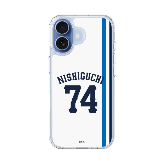 スリムプロテクションケース［ 埼玉西武ライオンズ- #74 NISHIGUCHI - ホーム ］