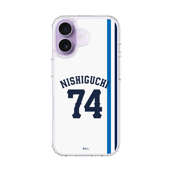 スリムプロテクションケース［ 埼玉西武ライオンズ- #74 NISHIGUCHI - ホーム ］