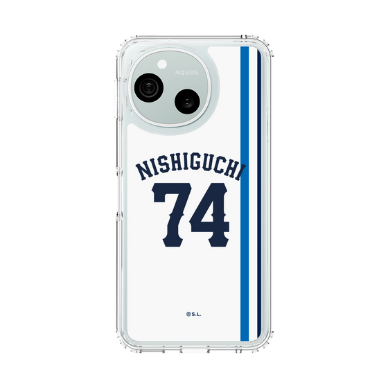 スリムプロテクションケース［ 埼玉西武ライオンズ- #74 NISHIGUCHI - ホーム ］