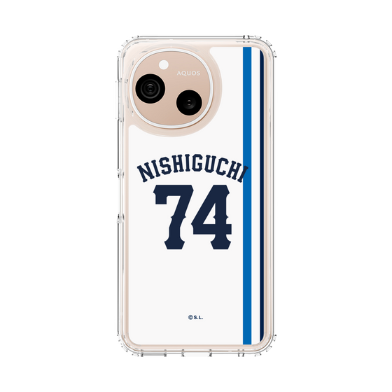 スリムプロテクションケース［ 埼玉西武ライオンズ- #74 NISHIGUCHI - ホーム ］