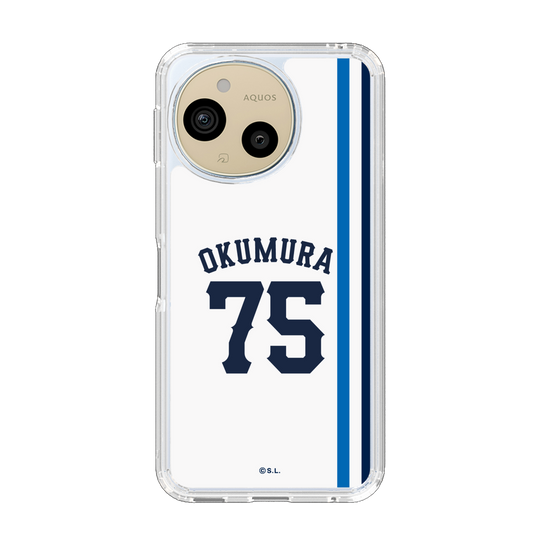 スリムプロテクションケース［ 埼玉西武ライオンズ- #75 OKUMURA - ホーム ］