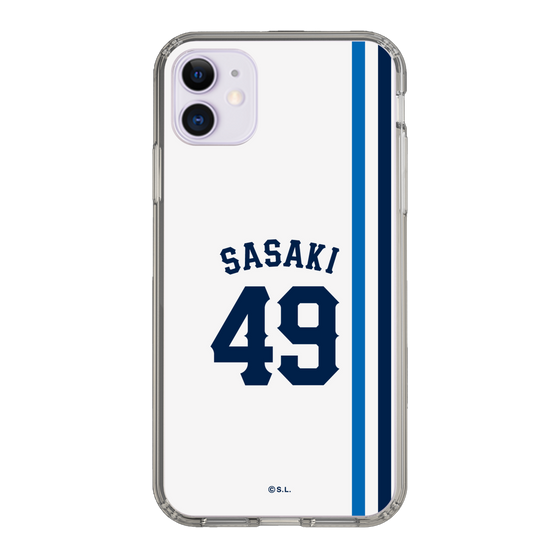 スリムプロテクションケース［ 埼玉西武ライオンズ- #49 SASAKI - ホーム ］