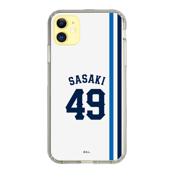 スリムプロテクションケース［ 埼玉西武ライオンズ- #49 SASAKI - ホーム ］