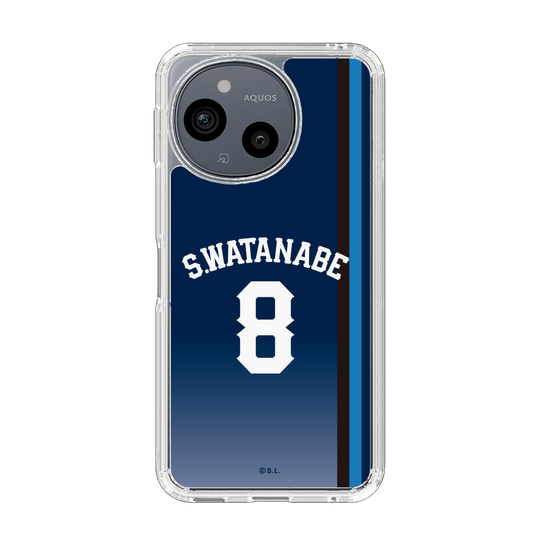 スリムプロテクションケース［ 埼玉西武ライオンズ- #8 WATANABE - ビジター ］