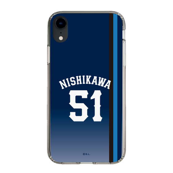 スリムプロテクションケース［ 埼玉西武ライオンズ- #51 NISHIKAWA - ビジター ］