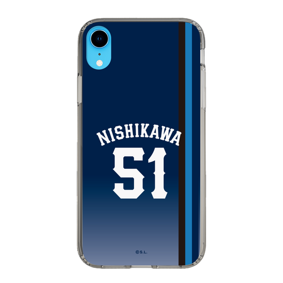 スリムプロテクションケース［ 埼玉西武ライオンズ- #51 NISHIKAWA - ビジター ］