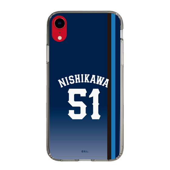 スリムプロテクションケース［ 埼玉西武ライオンズ- #51 NISHIKAWA - ビジター ］