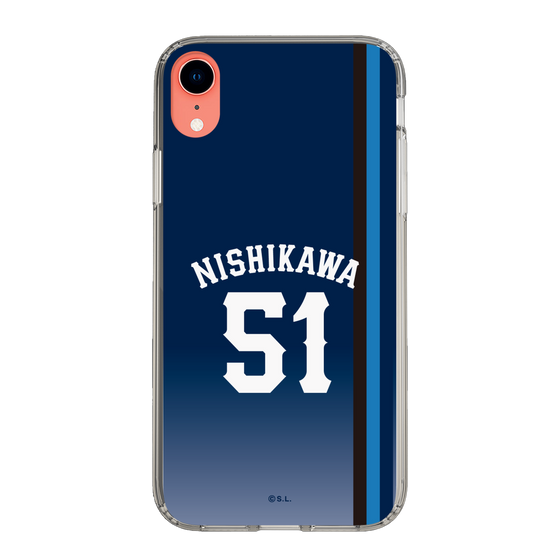 スリムプロテクションケース［ 埼玉西武ライオンズ- #51 NISHIKAWA - ビジター ］