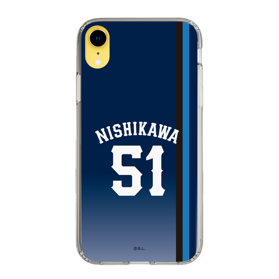 スリムプロテクションケース［ 埼玉西武ライオンズ- #51 NISHIKAWA - ビジター ］