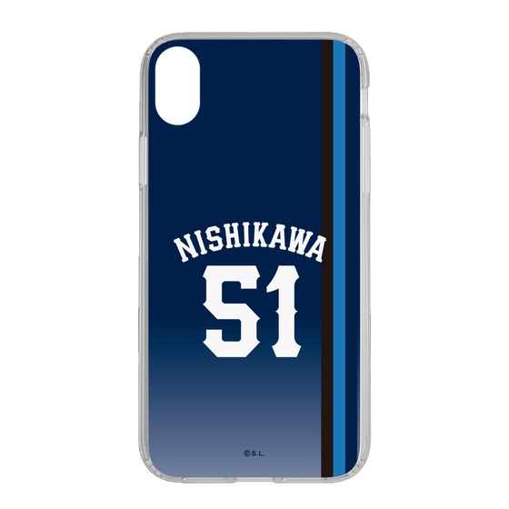 スリムプロテクションケース［ 埼玉西武ライオンズ- #51 NISHIKAWA - ビジター ］
