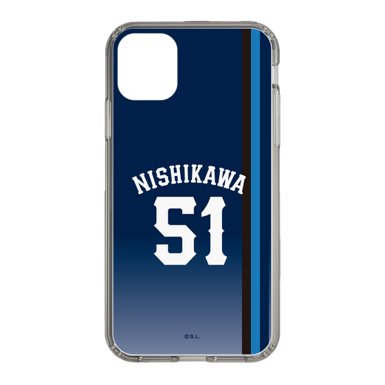スリムプロテクションケース［ 埼玉西武ライオンズ- #51 NISHIKAWA - ビジター ］