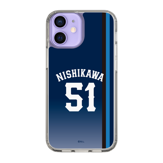 スリムプロテクションケース［ 埼玉西武ライオンズ- #51 NISHIKAWA - ビジター ］