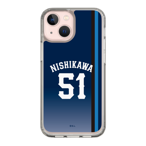 スリムプロテクションケース［ 埼玉西武ライオンズ- #51 NISHIKAWA - ビジター ］