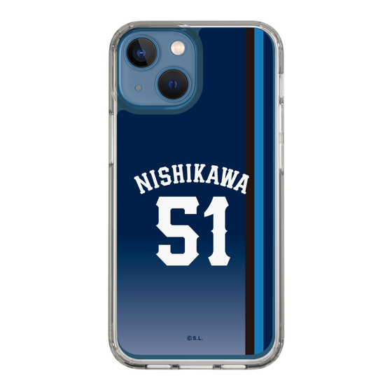 スリムプロテクションケース［ 埼玉西武ライオンズ- #51 NISHIKAWA - ビジター ］