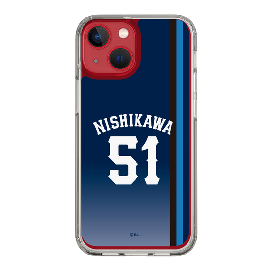 スリムプロテクションケース［ 埼玉西武ライオンズ- #51 NISHIKAWA - ビジター ］