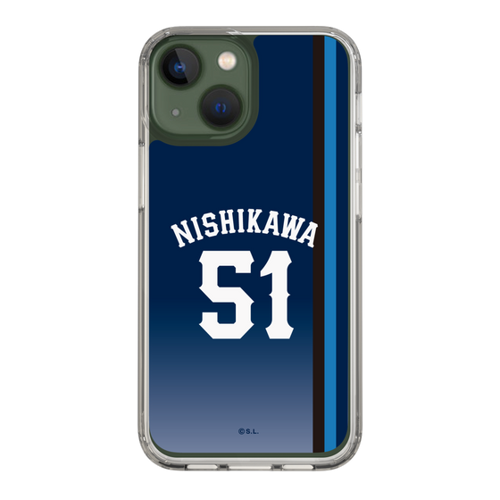 スリムプロテクションケース［ 埼玉西武ライオンズ- #51 NISHIKAWA - ビジター ］