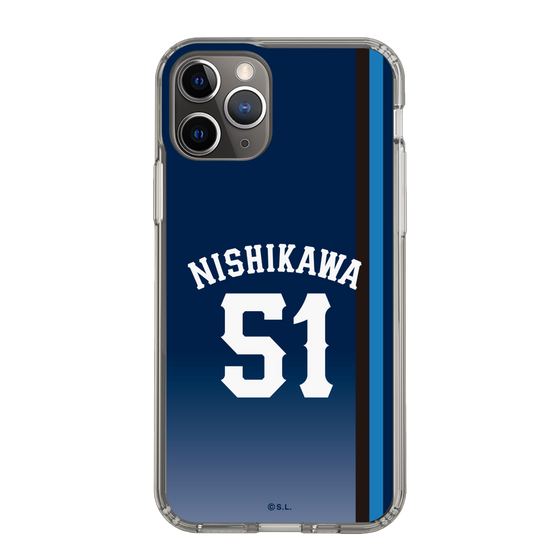スリムプロテクションケース［ 埼玉西武ライオンズ- #51 NISHIKAWA - ビジター ］