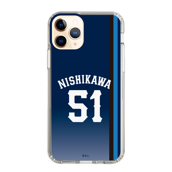 スリムプロテクションケース［ 埼玉西武ライオンズ- #51 NISHIKAWA - ビジター ］