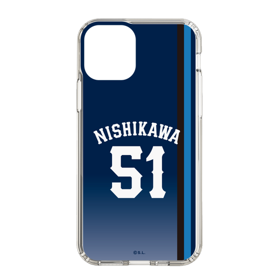 スリムプロテクションケース［ 埼玉西武ライオンズ- #51 NISHIKAWA - ビジター ］