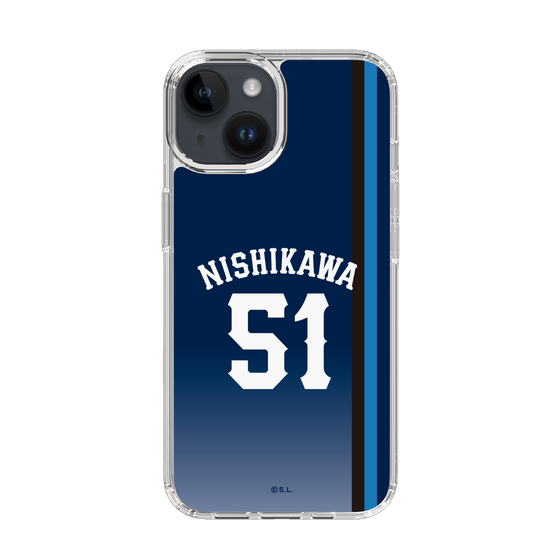 スリムプロテクションケース［ 埼玉西武ライオンズ- #51 NISHIKAWA - ビジター ］