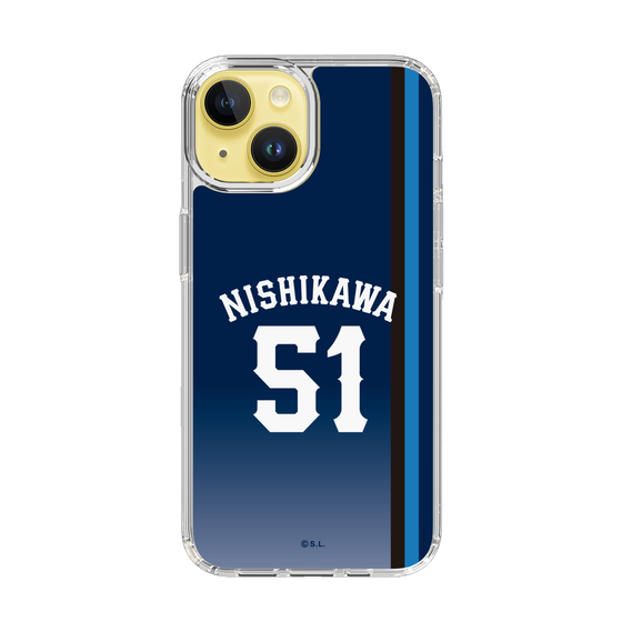 スリムプロテクションケース［ 埼玉西武ライオンズ- #51 NISHIKAWA - ビジター ］