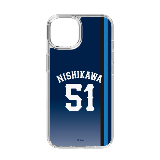 スリムプロテクションケース［ 埼玉西武ライオンズ- #51 NISHIKAWA - ビジター ］