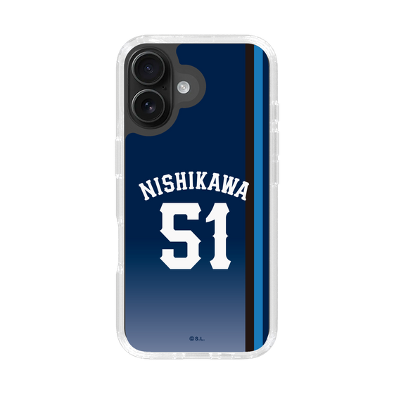 スリムプロテクションケース［ 埼玉西武ライオンズ- #51 NISHIKAWA - ビジター ］